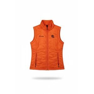 Columbia OSU Beavers Omni-Heat Puffer Vest Orange Women's Size M Oregon State